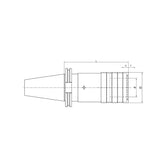 Quick Change Tapping Chuck with Length Compensation CAT40-TC312-65~TC1433-142 - Makotools Industrial Supply Tools for Metal Cutting